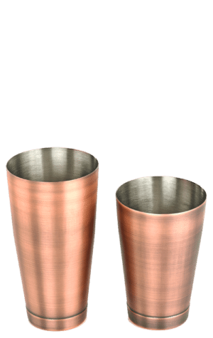 Barfly Antique Copper Cocktail Shaker/Tin Set 1ea